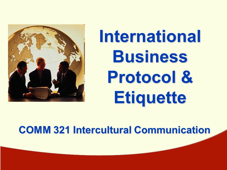 Intercultural and internation communication within the